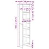 vidaXL Book Cabinet Old Wood 40 x 30 x 189.5 cm Engineered Wood