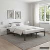 vidaXL Bed Frame without Mattress Grey Metal 120x200 cm