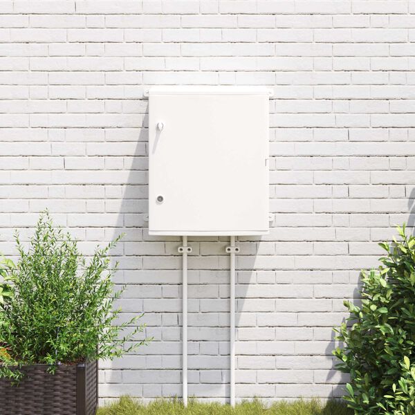 vidaXL Control Cabinet Grey 50 x 23 x 60 cm ABS Plastic