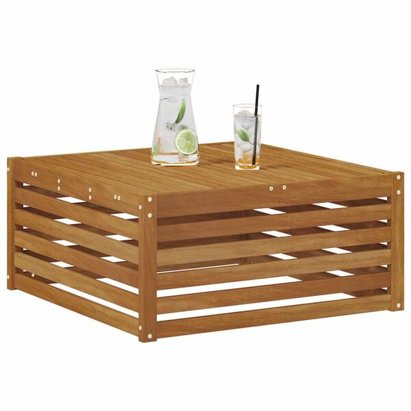 vidaXL Outdoor Corner sofa Solid Acacia Wood Natural 83 x 83 x 73 cm