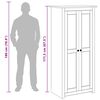 vidaXL Wardrobe 80x50x171.5 cm Solid Pine Panama Range