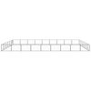 vidaXL Dog Kennel Black 54 m&sup2; Steel
