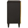 vidaXL Bedside Table with Drawer Black and Gold 50 x 33 x 60 cm