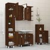 vidaXL 4 Piece Bathroom Cabinet Set Brown Oak Engineered Wood