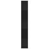 vidaXL Bookcase 5-Tier Black 45x23.5x162.5 cm Engineered Wood
