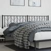vidaXL Metal Replace Headboard Black 200 cm