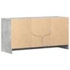 vidaXL TV Cabinet with LED Concrete Grey 100x34x50 cm Engineered Wood