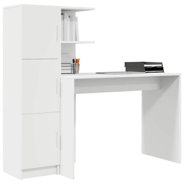 vidaXL Desk 2 pcs White