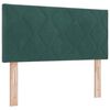 vidaXL Headboard Height Adjustable Dark green 100 cm Velvet