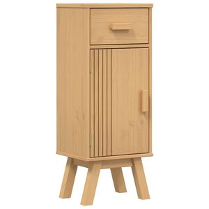 vidaXL Bathroom Cabinet Olden Brown 35 x 30 x 90 cm Solid Pine wood
