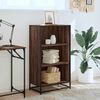 vidaXL Book Cabinet Brown Oak 60x35x107.5 cm Engineered Wood
