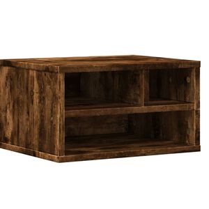 vidaXL Printer Stand Smoked Oak 40x32x22,5 cm Engineered Wood
