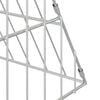 vidaXL Chicken Cage Silver 650 x 100 x 85 cm Galvanised Steel