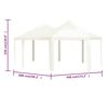 vidaXL Outdoor Gazebo Cream 600x440x330 cm