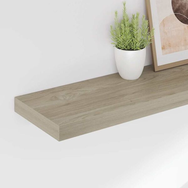 vidaXL Floating Wall Shelves 4 pcs Oak 80x23.5x3.8 cm MDF