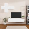 vidaXL 7 Piece TV Cabinet Set White Engineered Wood