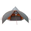 vidaXL Teepee Tent with Roof Grey and Orange 312 x 312 x 197 cm