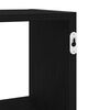 vidaXL Wall Shelf Black Oak 100x25x50 cm Engineered Wood