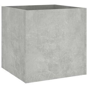 vidaXL Planter Box Concrete Grey 40x40x40 cm Engineered Wood