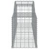 vidaXL Arched Gabion Baskets 9 pcs 300x50x60/80 cm Galvanised Iron
