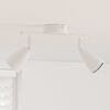 vidaXL Ceiling Spotlight with Spotlights White 25.5 x 8 x 16 cm Metal