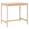 vidaXL Garden Table 121x82.5x110 cm Solid Wood Pine