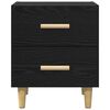 vidaXL Bed Cabinet Black Oak 40 x 35 x 47.5cm Engineered Wood