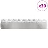 vidaXL Lawn Edgings 30 pcs Silver 103 x 0.05 x 22 cm Stainless Steel