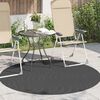 vidaXL Area Rugs Round HUARTE Anthracite &Oslash; 160 CM Polyester