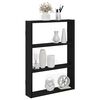 vidaXL Wall Shelf Black 43x9x60 cm Engineered Wood
