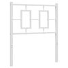 vidaXL Metal Replace Headboard White 75 cm