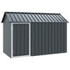 vidaXL Bird Cage Anthracite 215 x 112 x 141 cm Galvanised Steel