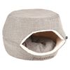 FLAMINGO 2-in-1 Cat Cave Snoozebay 45x35x35 cm Brown and Cream