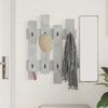 vidaXL Wall-Mounted Coat Rack Concrete Grey 60 x 3 x 82 cm