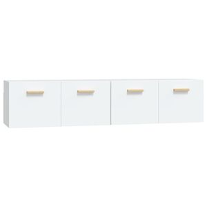 vidaXL Wall Cabinets 2 pcs White 80x35x36.5 cm Engineered Wood