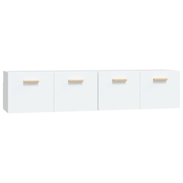 vidaXL Wall Cabinets 2 pcs White 80x35x36.5 cm Engineered Wood