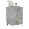 vidaXL Bedside Cabinet Concrete Grey 40x40x66 cm Engineered Wood