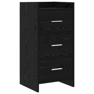 vidaXL Sideboard Black Oak 40 x 36 x 80 cm Engineered Wood