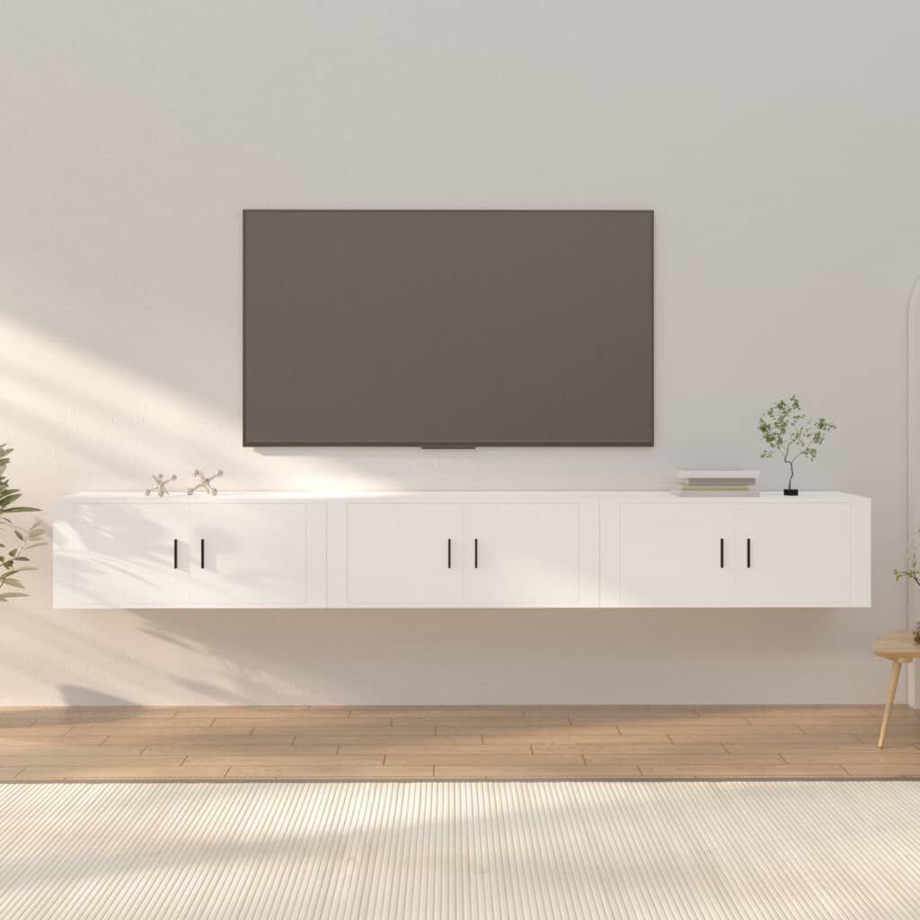 Slim wall mounted on sale tv unit