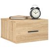 vidaXL Wall-mounted Bedside Cabinets 2 pcs Sonoma Oak 35x35x20 cm