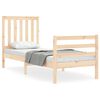 vidaXL Bed Frame without Mattress Small Single Solid Wood