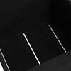 vidaXL Garden Planter Black 60x60x60 cm Solid Pinewood