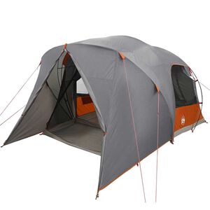 vidaXL Dome Tent 6-Person with Roof Grey and Orange 500 x 314 x 206 cm