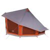 vidaXL Family Tipi Tent Folding Grey and Orange 508 x 470 x 300 cm