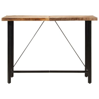 vidaXL Bar Table 150x70x107 cm Solid Wood Mango and Iron