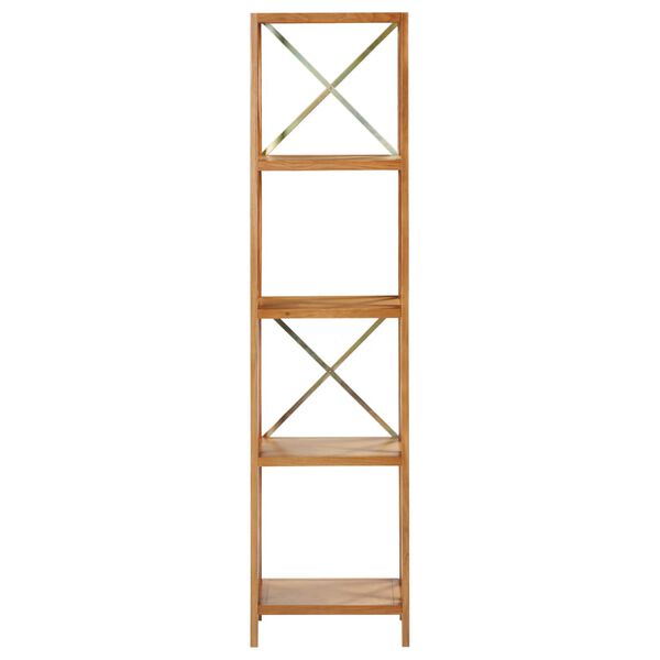 vidaXL 5-Tier Shelf 40x30x163.5 cm Solid Oak Wood