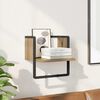 vidaXL Wall Shelf Artisian Oak 30 x 25 x 30 cm Engineered Wood