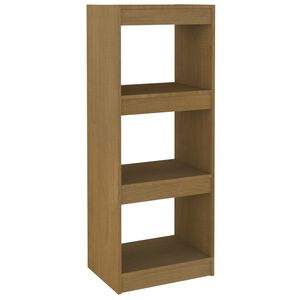 vidaXL Book Cabinet/Room Divider Honey Brown 40x30x103,5 cm Solid Wood Pine