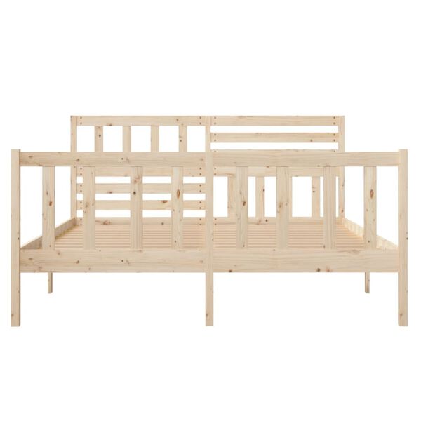 vidaXL Bed Frame without Mattress Small Double Solid Wood