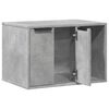 vidaXL Cat Litter Box Enclosure Concrete Grey 60x40x40 cm Engineered Wood